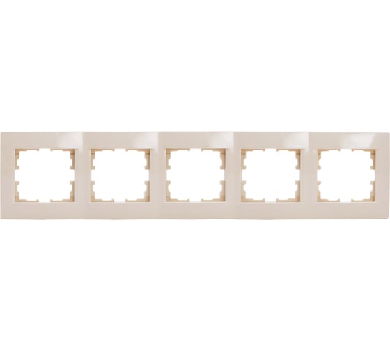 Изображение товара Пятиместная горизонтальная рамка LEZARD KARINA б/ вст крем 707-0300-150