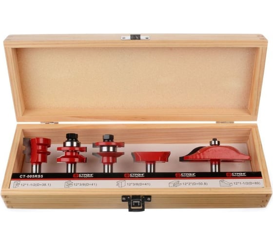 Изображение товара Набор твердосплавных фрез по дереву стф-005-05 5 шт Strong ст-005RS5