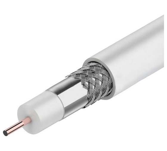 Изображение товара Телевизионный коаксиальный кабель OXION rg-6u ccs/al/al (100м) OXRG6U100