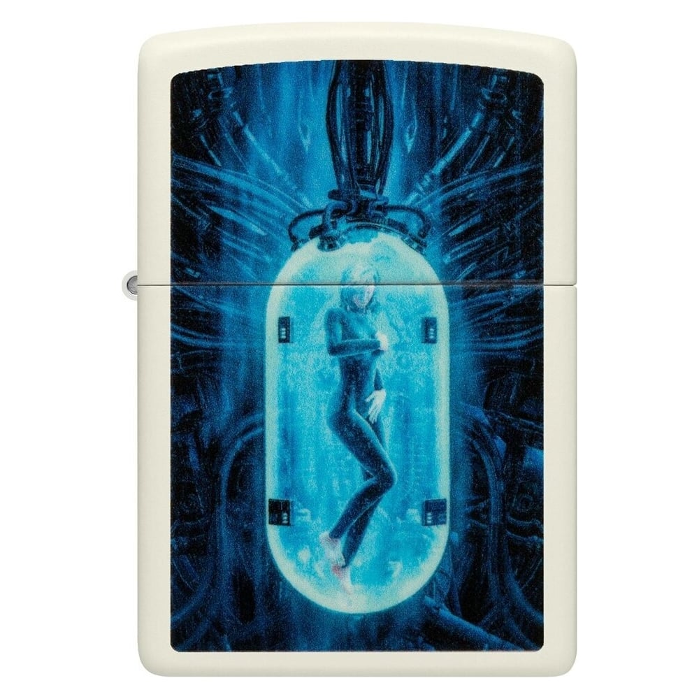 Изображение товара Зажигалка Zippo Woman in Tube с покрытием Glow In The Dark Green, латунь сталь белая