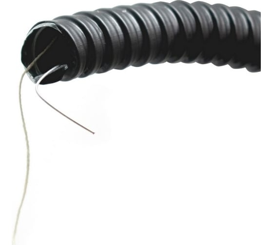 Изображение товара Металлорукав в пвх изоляции OXION р3-цп нг 12 (20 м/уп.) чёрный ОК-РЗ-ЦП-12