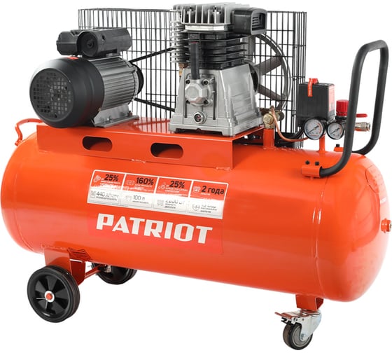 Изображение товара Поршневой ременной компрессор PATRIOT PTR 100-440I 525301965