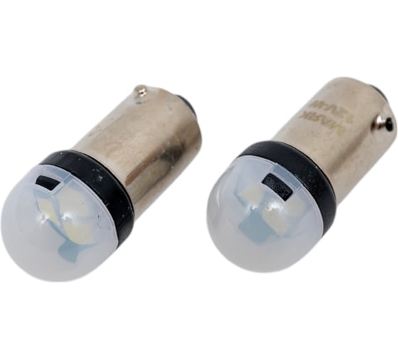 Изображение товара Автомобильная светодиодная лампа МАЯК T8 патрон BA9S для освещения салона, багажника, номерного знака, шкал 12T8/BLK04/2BL