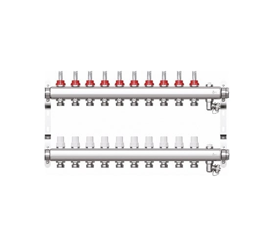Изображение товара Коллекторная группа STI в сборе со встроенными расходомерами, из нержавеющей стали 1x10 вых. евроконус 3/4 ТТ000013673