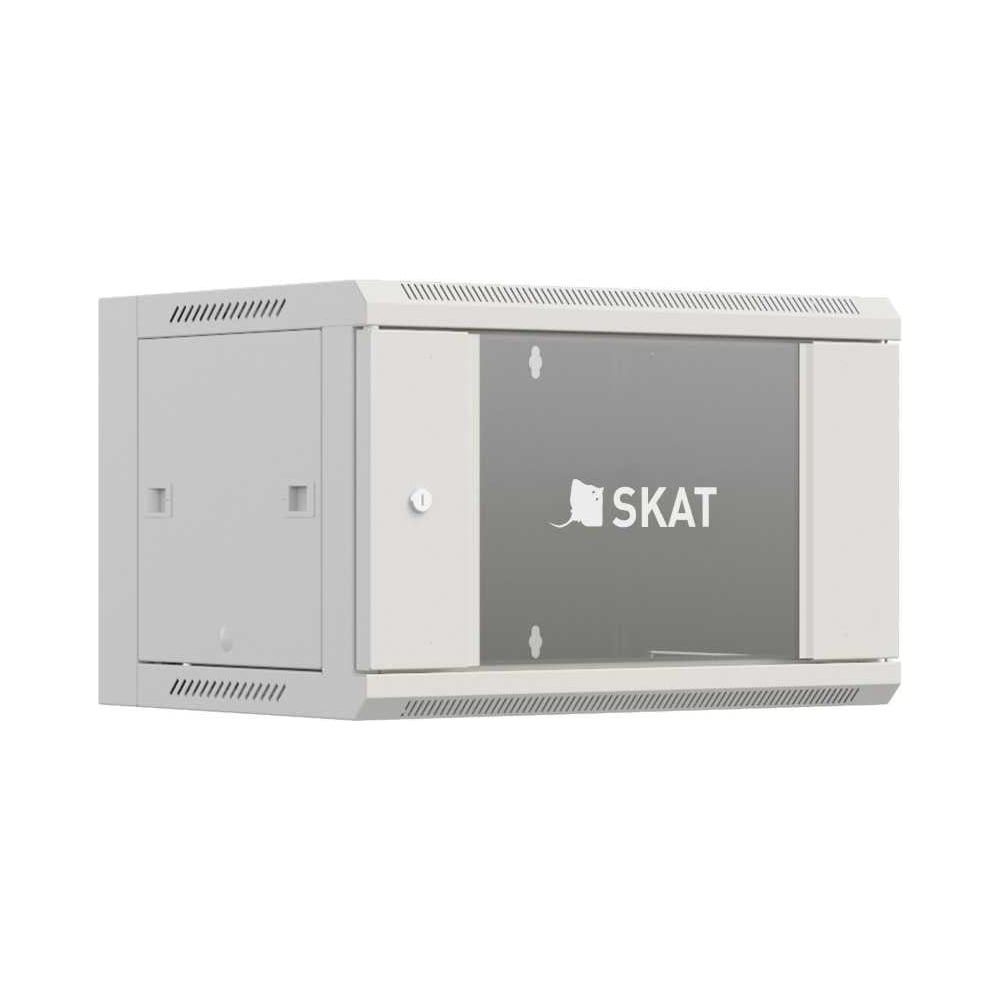 Изображение товара Телекоммуникационный шкаф SKAT TB-15W645GF-G 15U, 600x450x770 мм, дверь стеклянная 4416