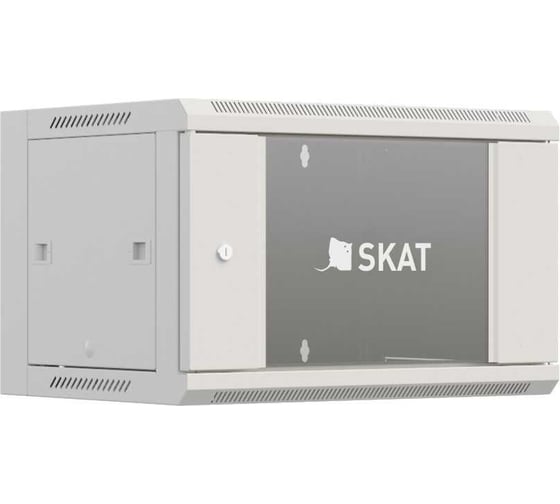 Изображение товара Телекоммуникационный настенный шкаф SKAT TB-6W660GF-G 6U, 600x600x370 мм, дверь стеклянная 4418