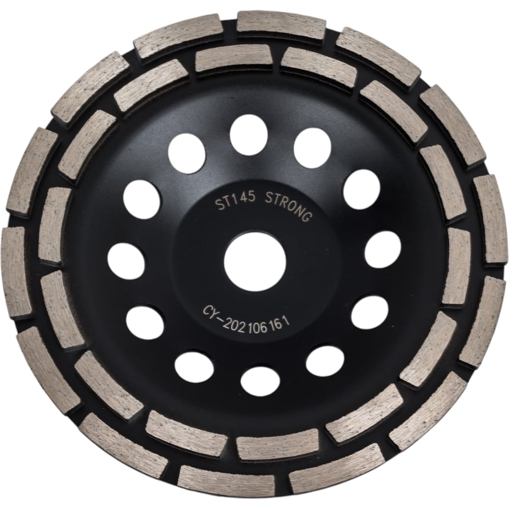 Изображение товара Алмазная чашка по бетону стд-145 180 мм, SEGMENT, черная Strong стд-14500180