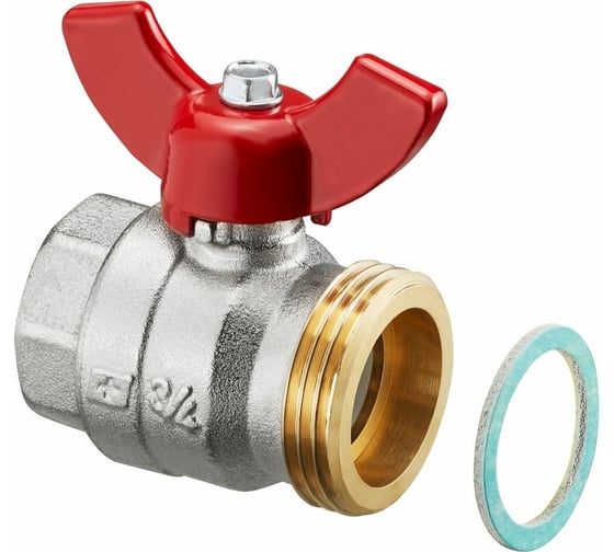 Изображение товара Шаровой кран Oventrop 3/4", 1", ВН, PN, бар-10, сталь, с плоским уплотнением 1406383