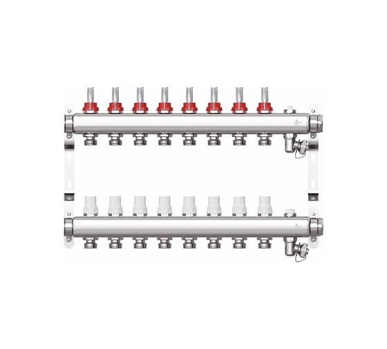 Изображение товара Коллекторная группа STI в сборе со встроенными расходомерами, из нержавеющей стали 1x8 вых. евроконус 3/4 ТТ000013671