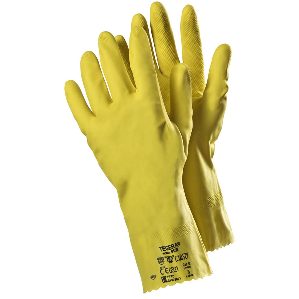 Латексные противохимические перчатки для низких рисков TEGERA противохимические перчатки для высоких рисков tegera