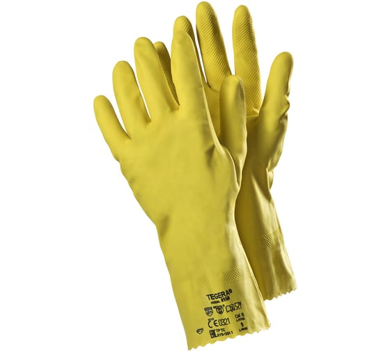 Изображение товара Латексные противохимические перчатки для низких рисков TEGERA 8150-9