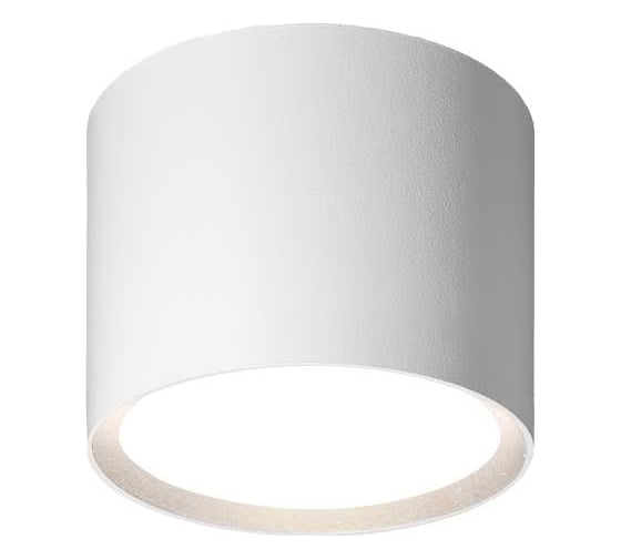 Изображение товара Светильник для натяжных потолков Wolta термостойкий, накладной/встраиваемый, корпус по лампу GX53, до 20 Вт, белый спот WSL-GX53/01W