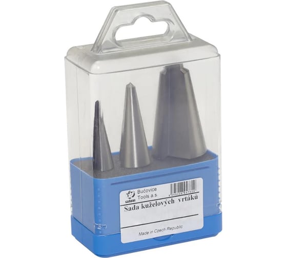 Изображение товара Набор из 3-х конических сверл № 1, 2, 3 Bucovice Tools 541801