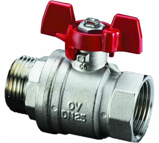 Изображение товара Шаровой кран Oventrop Optibal, полнопроходной, DN-25, 1", НВ, PN 1076308