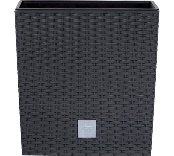 Изображение товара Кашпо для цветов Prosperplast RATO LOW антрацит 2 предмета 37 и 64л DRTS400L-S433