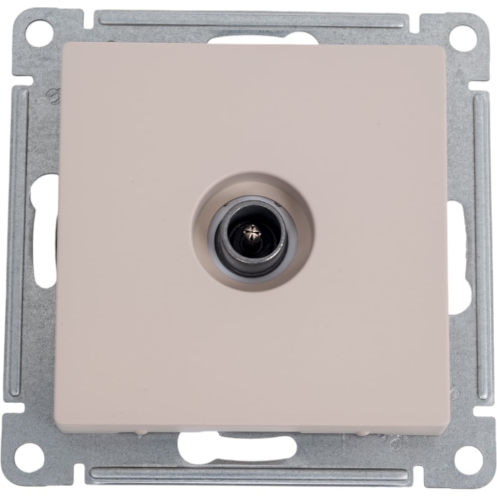 Изображение товара Проходная TV розетка Systeme Electric Atlasdesign песочный 1 гнездо