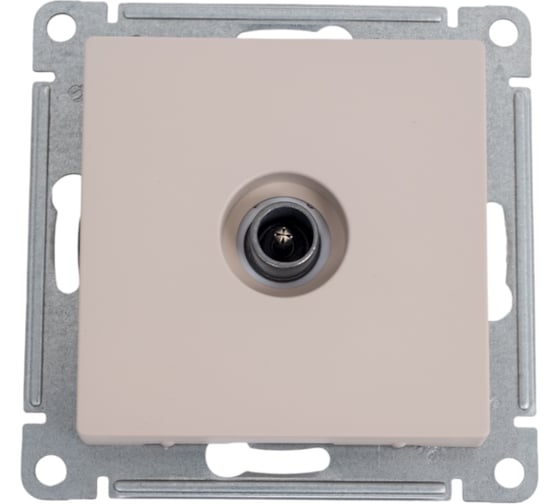 Изображение товара Проходная tv розетка Systeme Electric Atlasdesign песочный 4db ATN001292