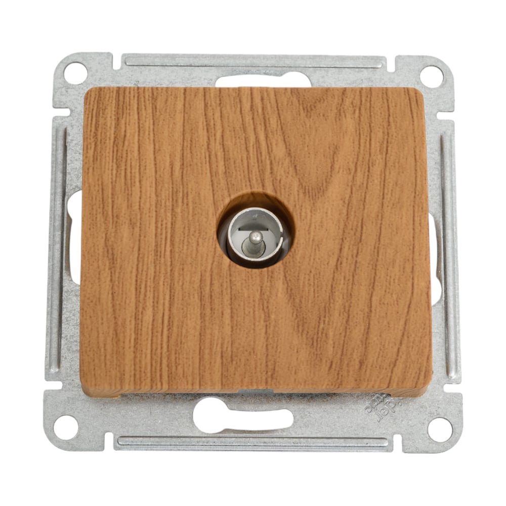 Изображение товара Телевизионная розетка Systeme Electric Glossa дерево дуб IP20 1 гнездо