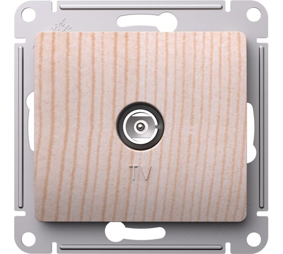 Изображение товара tv антенна коннектор, механизм Systeme Electric Glossa сосна GSL001593