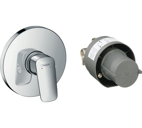 Изображение товара Смеситель для душа HANSGROHE Logis внешняя и скрытая часть 71666000 00000043980