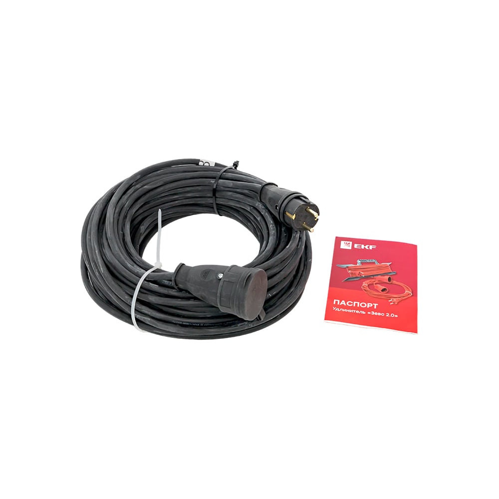Изображение товара Удлинитель EKF Зевс 2.0 30м с заземлением IP44 4кВт профессиональный