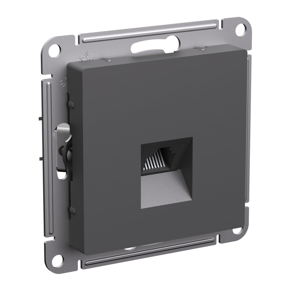 Изображение товара Компьютерная розетка RJ45 Atlasdesign базальт кат 5е встроенная