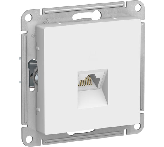 Изображение товара Компьютерная rj45 розетка Systeme Electric Atlasdesign лотос кат. 5е, механизм ATN001383