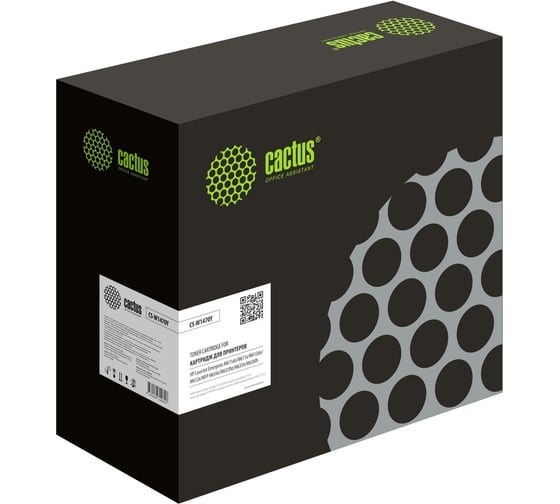 Изображение товара Лазерный картридж CACTUS 147Y CS-W1470YN черный, 42000 страниц, для HP LaserJet M611dn/M612dn/M634dn/M63 1884032