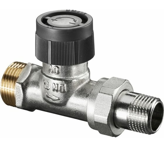 Изображение товара Вентиль Oventrop серия A, проходной, DN-15, 3/4", 1/2", Н ЕК-Н, никелированный 1181197