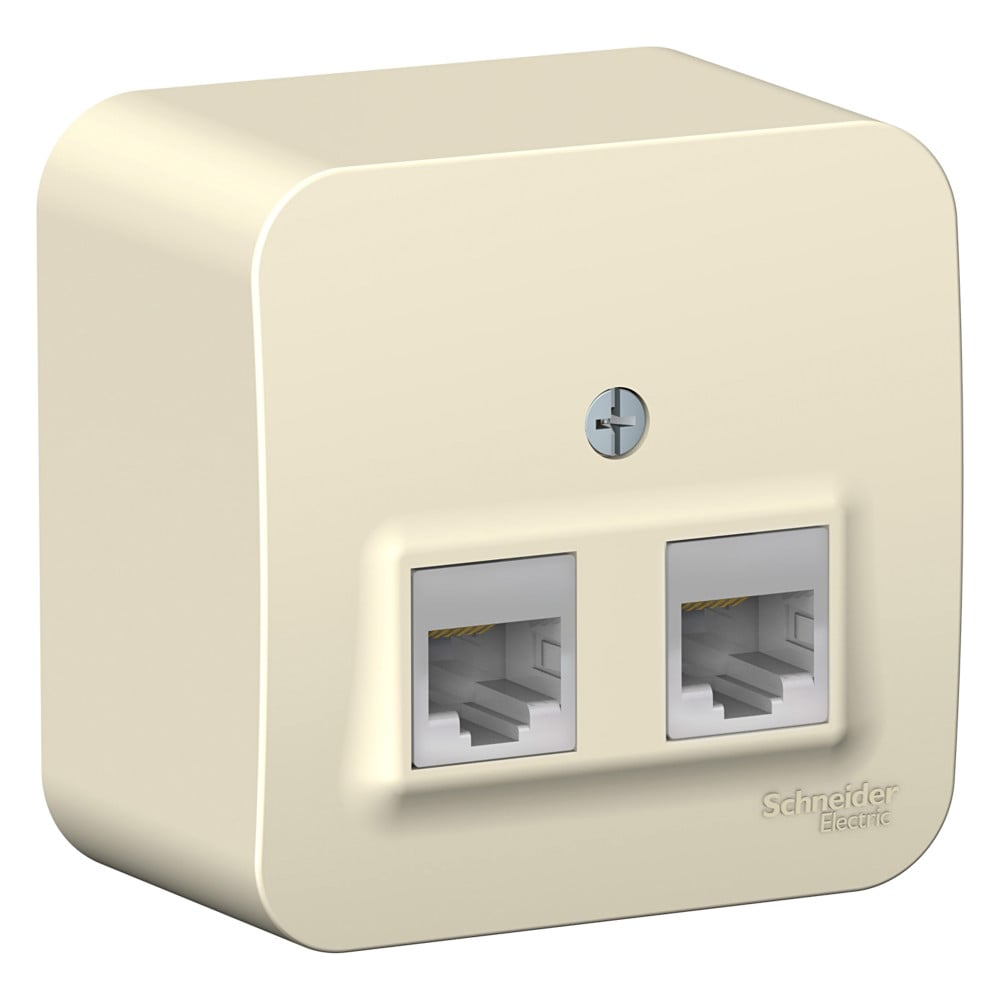 Изображение товара Компьютерная розетка RJ45 Systeme Electric Blanca молочная