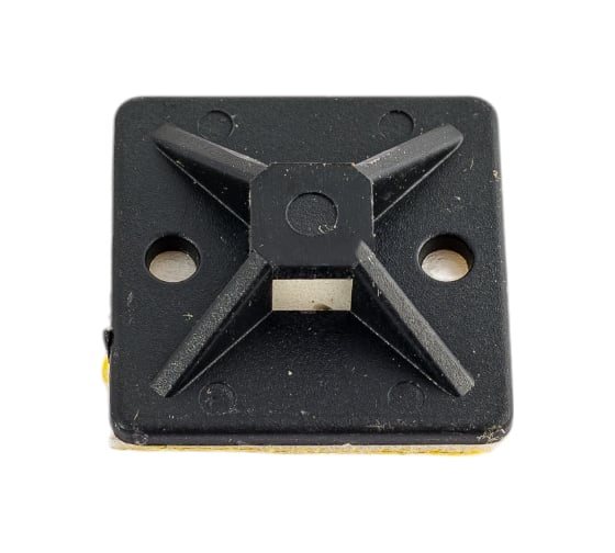 Изображение товара Самоклеящаяся площадка для крепления стяжек ExeGate STM2020B-100 20x20 мм, halogen free, -40C - +85C, черная, 100 шт. 293142