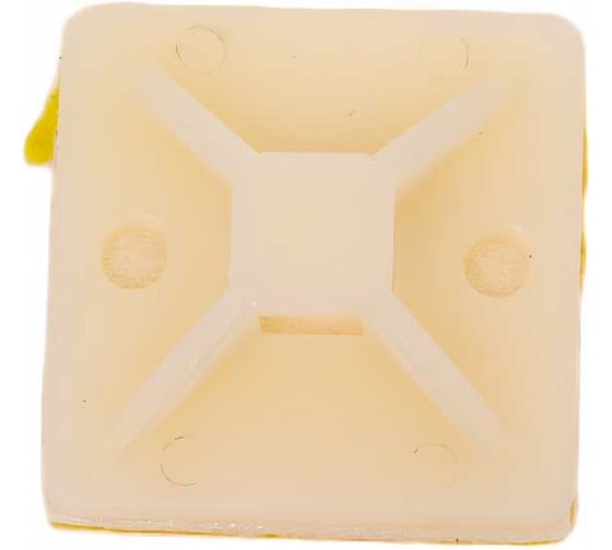 Изображение товара Самоклеящаяся площадка для крепления стяжек ExeGate STM2020W-100 20x20 мм, halogen free, -40C - +85C, белая, 100 шт. 293141