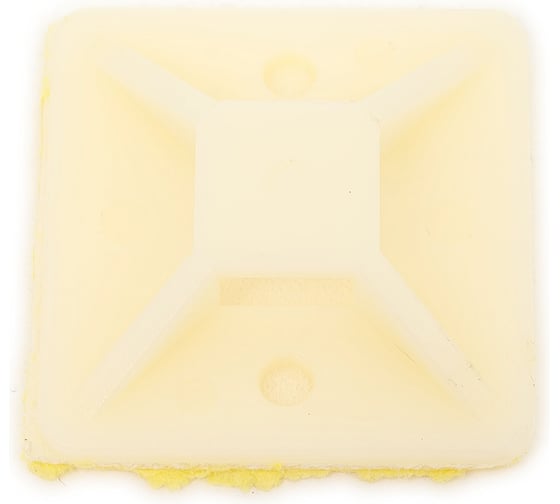 Изображение товара Самоклеящаяся площадка для крепления стяжек ExeGate STM3030W-100 30x30 мм, halogen free, -40C - +85C, белая, 100 шт. 293145