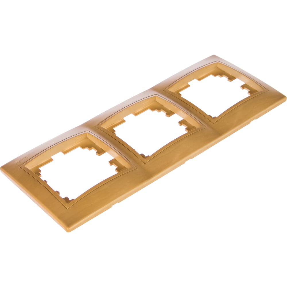 Изображение товара Трехместная горизонтальная рамка LEZARD MIRA ясень 701-4700-148