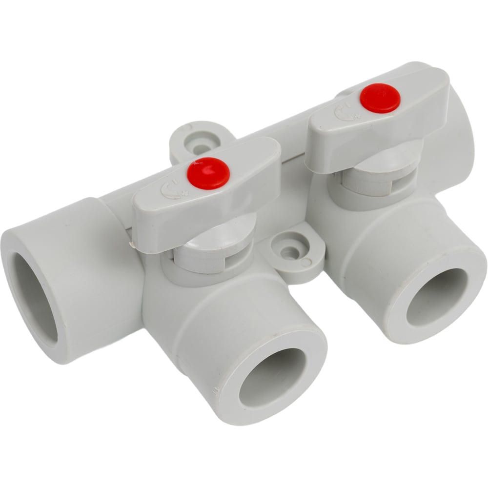 Изображение товара Коллектор с шаровыми кранами LAMMIN ppr 25x2 35/1 серый