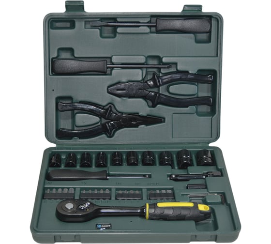 Изображение товара Набор инструментов 41 предмет AIST 1/4 и 3/8 дюйма 8-19 мм универсальный 308141BL-M 00-00002843