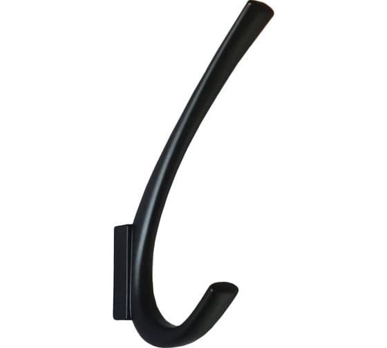 Изображение товара Мебельный крючок Trodos 1642 2-рожковый, сплав цам, черный матовый 302125
