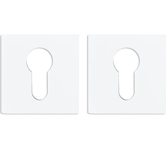 Изображение товара Накладка на цилиндр Trodos aye11, квадрат 03, белый матовый 204909