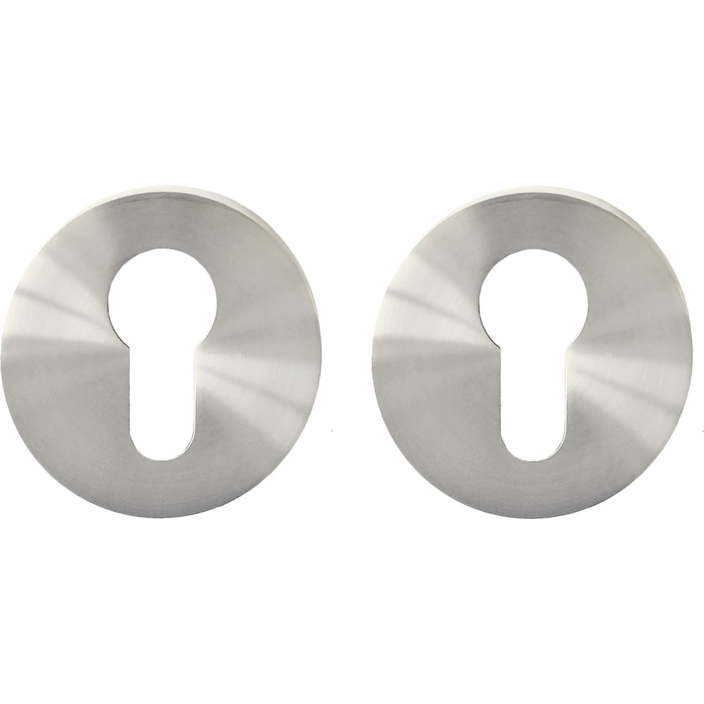 Изображение товара Накладка на цилиндр Trodos et круг 03 никель для евроцилиндра