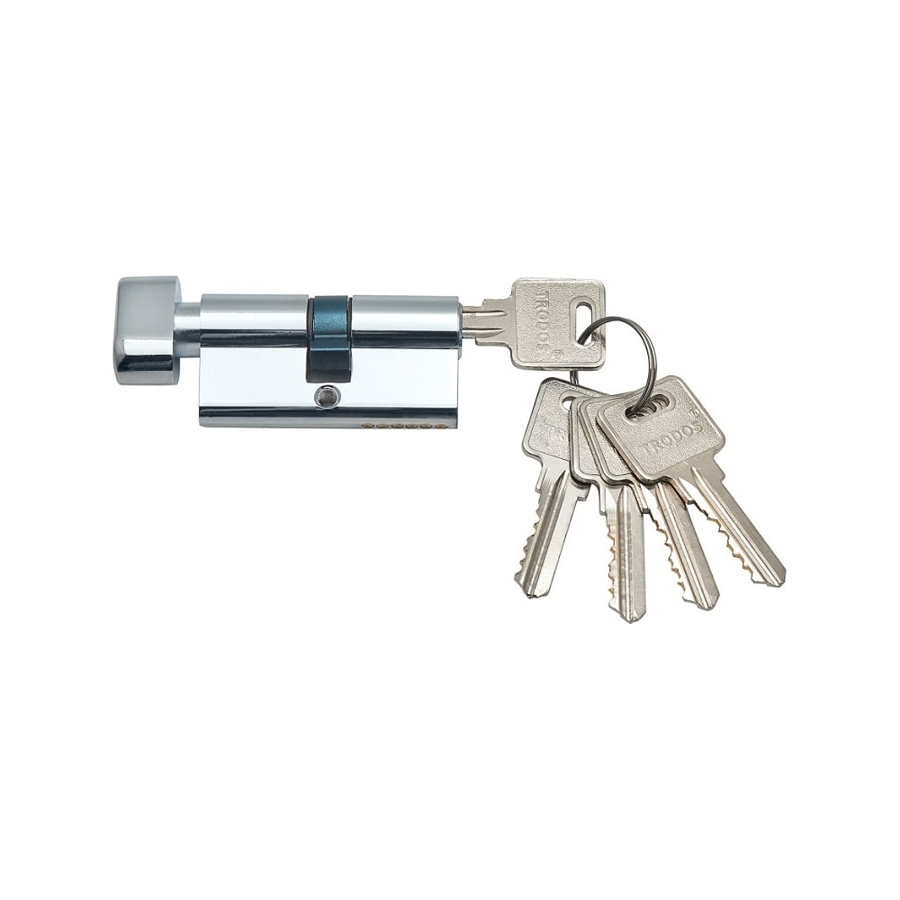 Изображение товара Цилиндровый механизм Trodos цмв 80(35в/45) цинк хром латунь двухсторонний