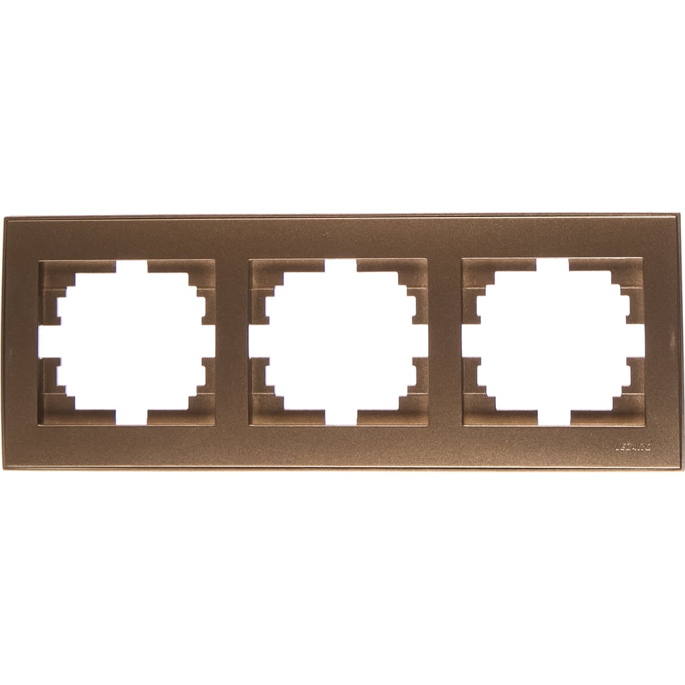 Трехместная горизонтальная рамка Lezard кашпо деревянное 26×5×40 см с 5 колбами 15 см рамка экстра слим красный дарим красиво