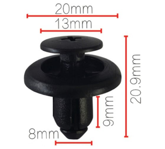 Изображение товара Клипса крепежная для а/м Mazda бампера bc1d-56-145 10 шт Nord-Yada 909218