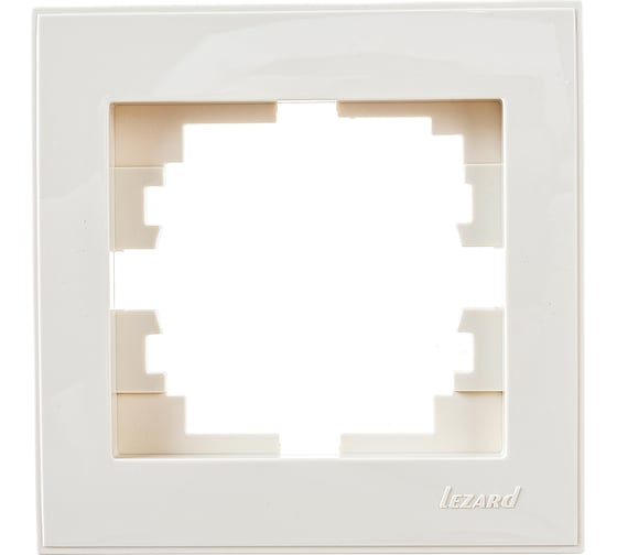 Изображение товара Горизонтальная рамка LEZARD RAIN крем с бок. вст. 703-0303-146