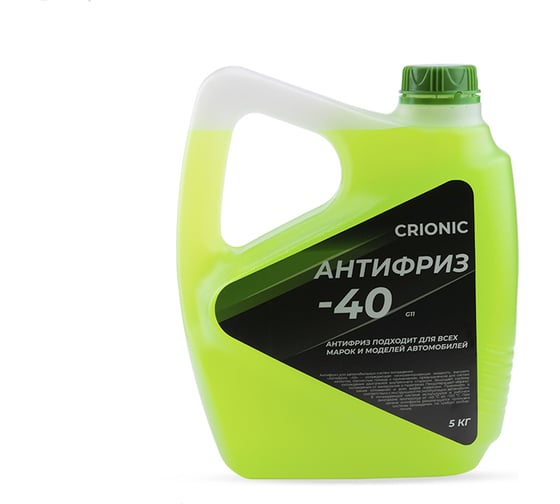 Изображение товара Антифриз crionic -40 зеленый G11 фасовка 5 кг AGC05056