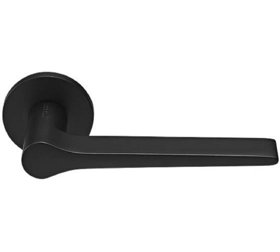 Изображение товара Дверная межкомнатная ручка MORELLI LAND MH-60-R6 BL на круглой розетке 6 мм, цвет - черный 9014639