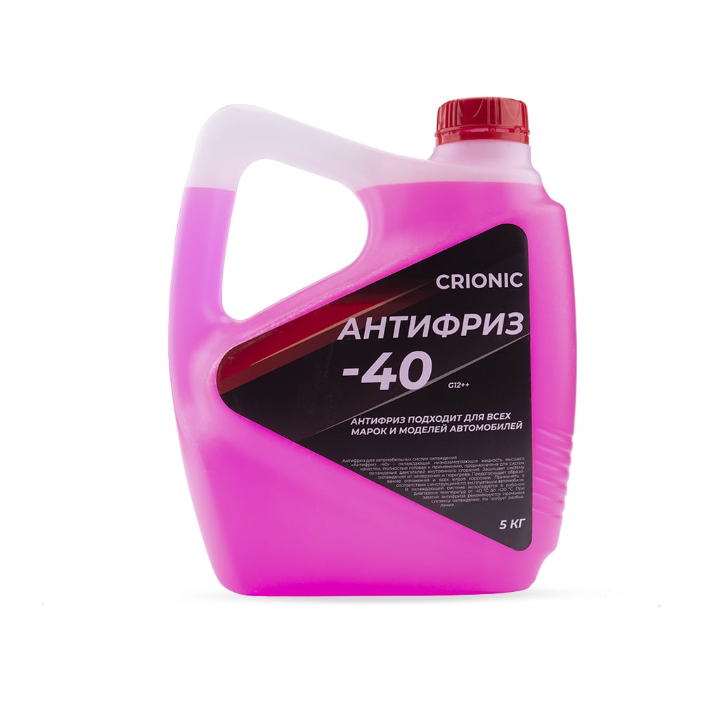 Изображение товара Антифриз crionic -40 красный G12++ 5 кг для надежной защиты двигателя