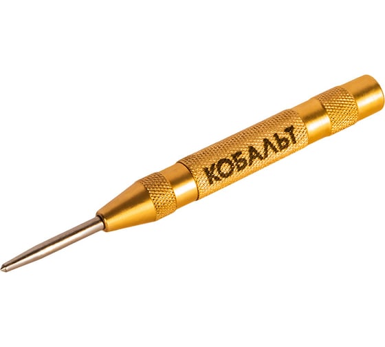 Изображение товара Кернер КОБАЛЬТ автоматический, 2.4x127 мм, материал рукоятки сталь и медь стержень хром-ванадиевый блистер 916-431