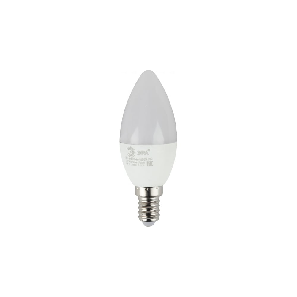 Изображение товара Светодиодная лампочка ЭРА red line eco E14 6W нейтральный белый свет