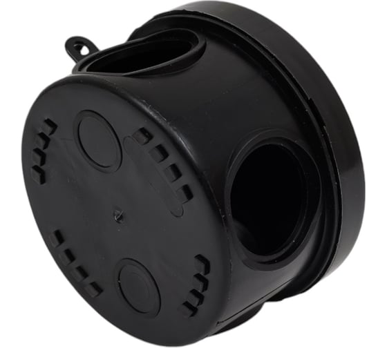 Изображение товара Распаячная коробка ЭРА KOR65404gB открытой установки КОР 65x40мм черная с гермовводами 4 входа IP54 Б0061799