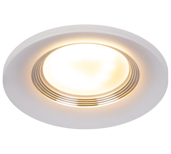 Изображение товара Встраиваемый светильник ЭРА алюминиевый KL107 WH/SL MR16 GU5.3 белый серебро Б0061096